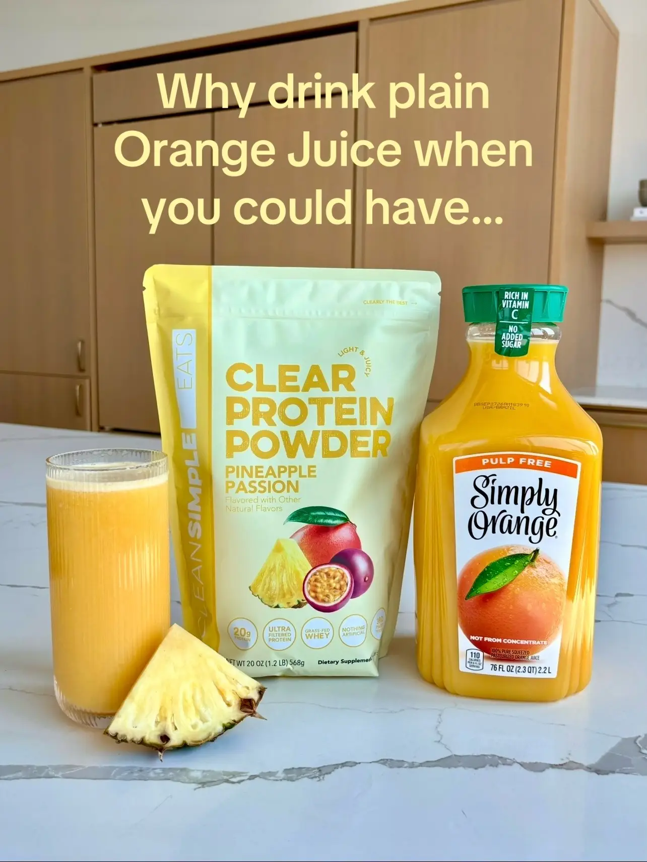 POJ > OJ 🍊🥤 Make busy school mornings a little easier with 2-ingredient Protei