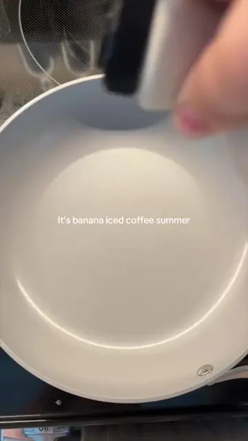 Matcha could never. ☕️🍌 #carawayhome #bananaicedcoffee #bananacoffee #trending 