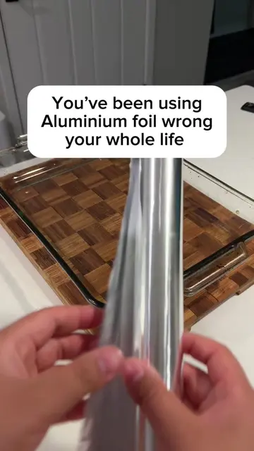 Foil trick nobody tells you about ✨ Shiny side down for baking, dull side out to