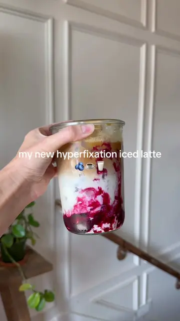 #ad Meet my new hyperfixation iced latte! This blueberry iced latte has become m