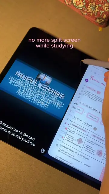 only on freenotes ✨🎀 #freenotes #splitscreen #ipad #notetaking #studytokaesthet
