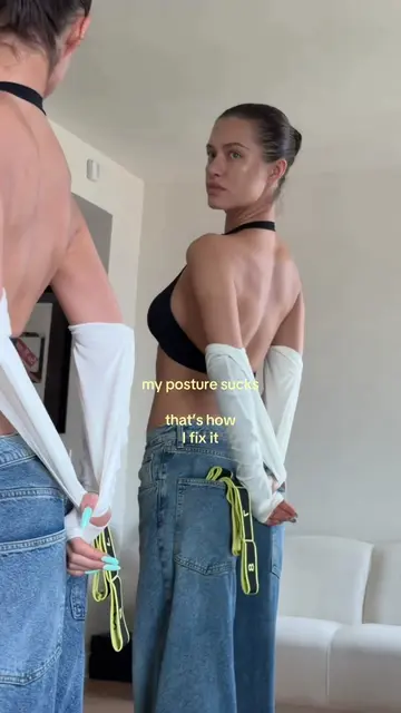 fixing my posture >> some of my fav exercises & new must posture corrector 🧑‍🩰