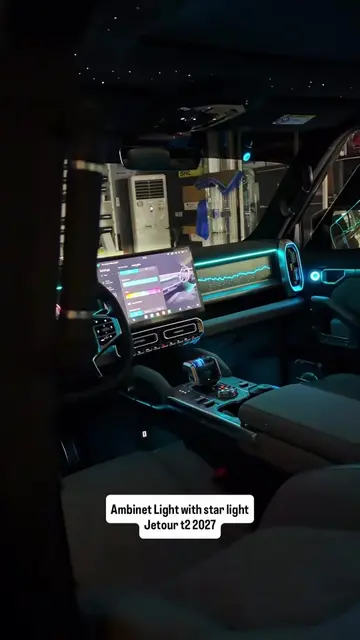 Installed on Jetour T2 2027: ✨ Ambient Lighting 🌟 Starlight Roof Available for 