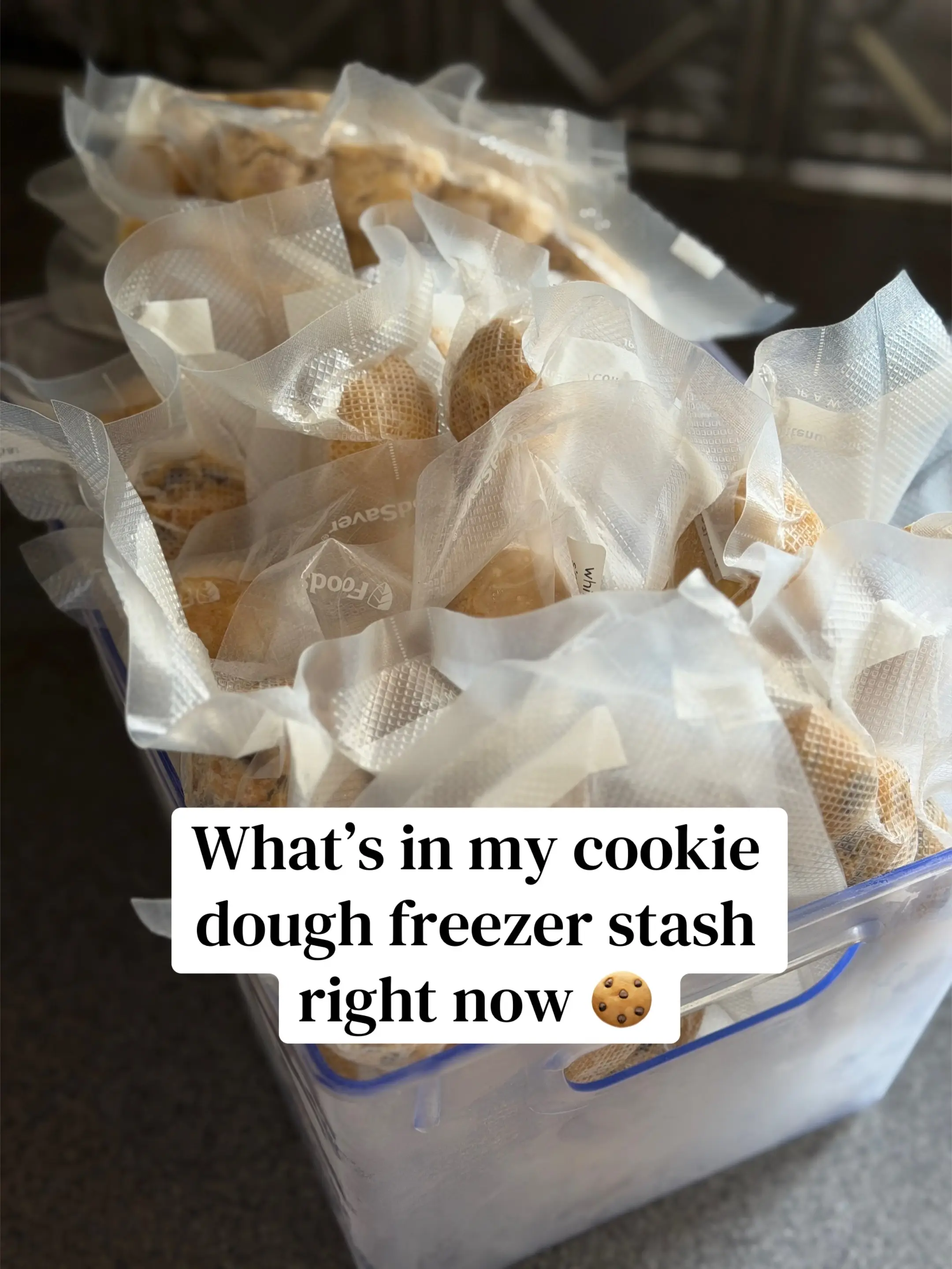 This is exactly why I make cookie dough in big batches. One mixing session, a fr