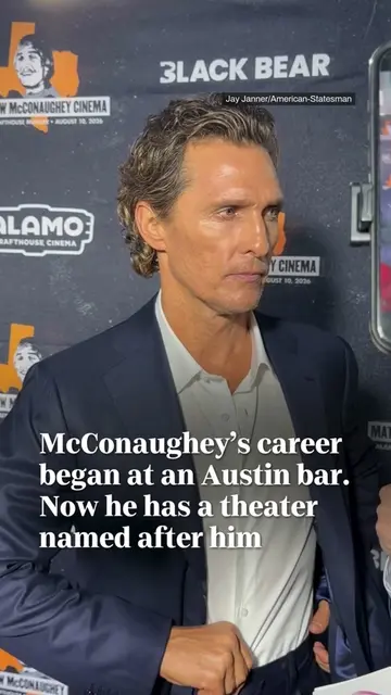 Matthew McConaughey got his start in Austin after meeting a casting director at 