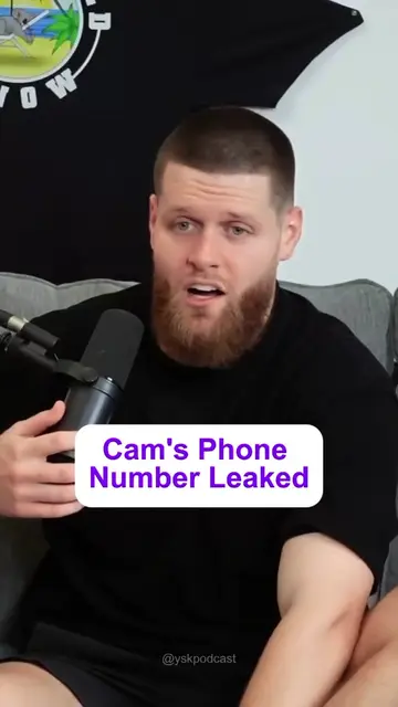Cam's Phone Number Leaked 📞🤙😥📲 #youshouldknowpodcast #yskpodcast #ysk #podca