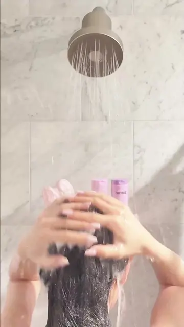🐚🛁Summer hair wash day for the softest, happiest hair🤍🫧 using the @amika sou