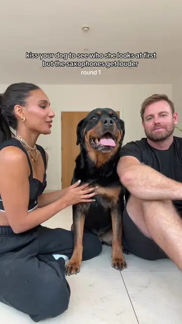 it kept getting worse…🤣 #saxophone #rottweiler 