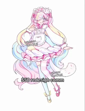 Redesign fullbody commission #fyp #art #speedpaint #digitalart #rendering 