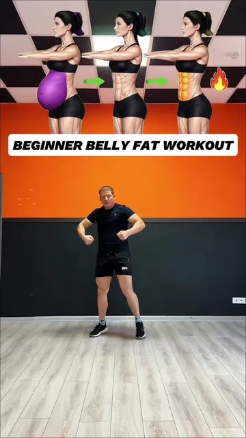 Beginner belly fat workout 💪 . #dailyworkout #homeworkout #fullbodyworkout #bel