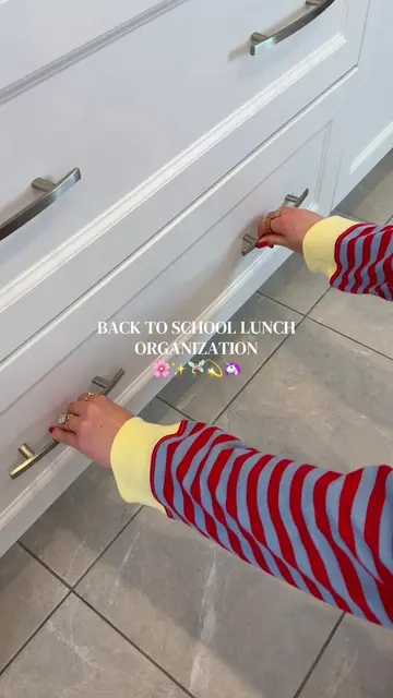 Back to school lunch drawer organization 🌸✨🧚🏼‍♀️💫🦄 #backtoschool #organizat