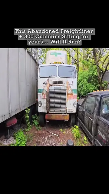 Cabover freightliner sitting for years - will it run  #diesel #restoration #frei