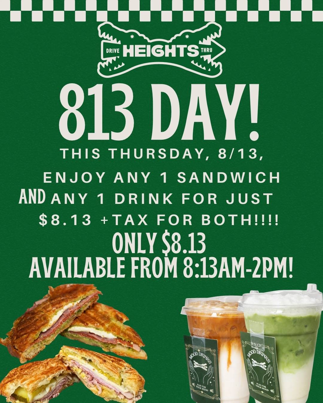 This Thursday is 8/13, aka 813 DAY, aka TAMPA DAY, and we’re celebrating the onl