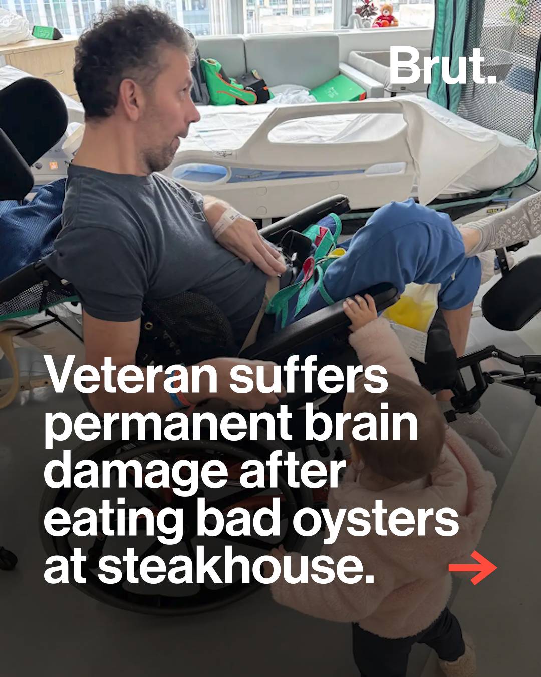 A Marine veteran has suffered permanent brain damage after consuming contaminate