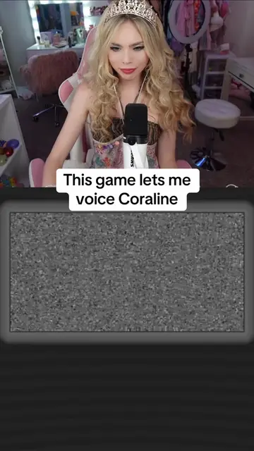 I VOICED CORALINE 😭🎙️ #choicervoicer #coraline #voiceacting #gaming #povs 