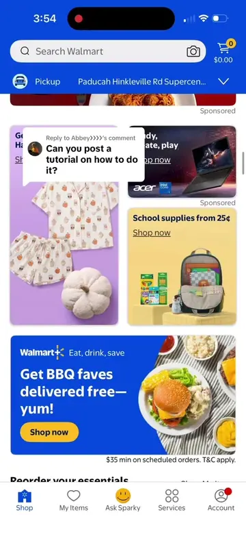 Replying to @Abbey❯❯❯❯  tutorial on how to find the recipes on Walmart app #walm