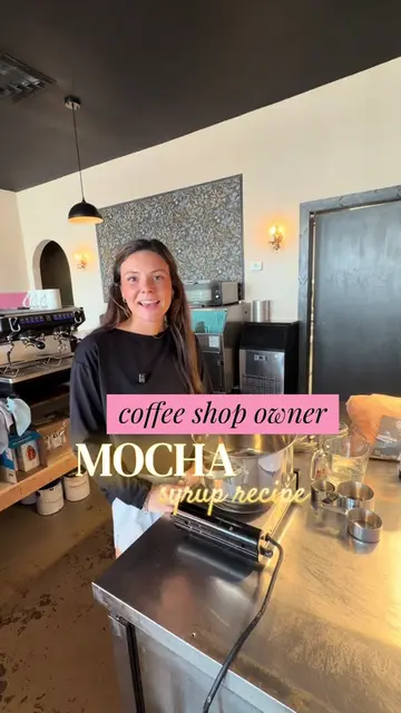 Best place to learn how to make mocha syrup… a coffee shop 🫶 #coffee #mochasyru