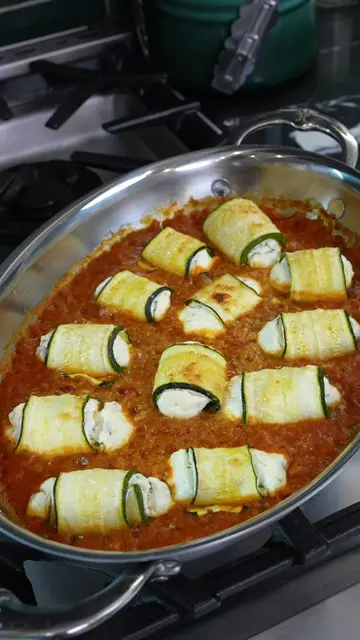 How to make Zucchini involtini - Italian zucchini stuffed with ricotta and cooke