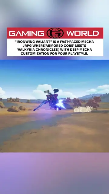 "Ironwing Valiant: Record of Astera" is a fast-paced mecha action JRPG that comb