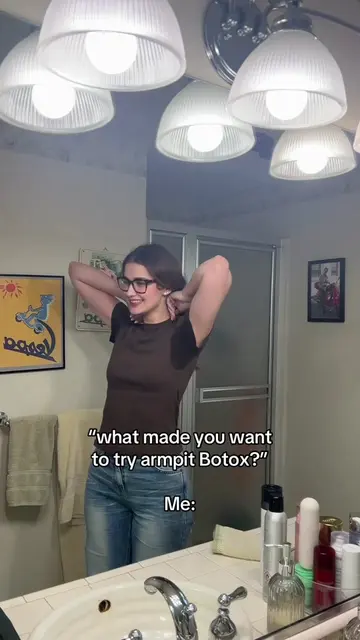 As a sweaty gal, this made me want to try armpit Botox #botox #sweatygirlproblem