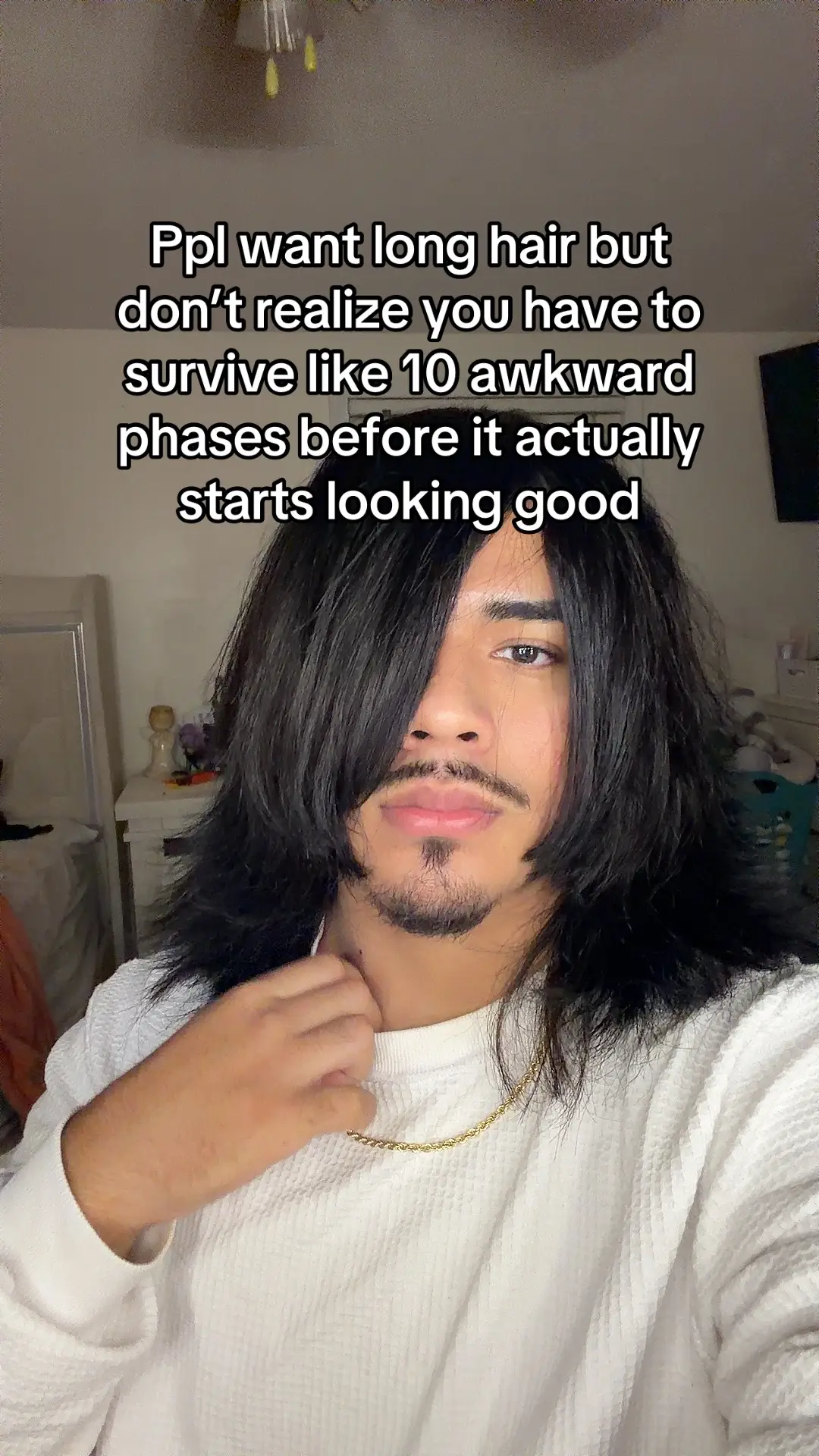 #longhair #relateable #hairgrowth vid cred: @notmikaaa 