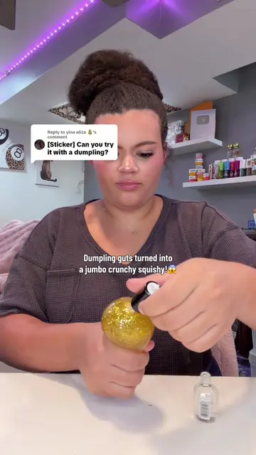 Replying to @yina eliza 💰 This was sooo good omg!!😱 #diysquishy #jumbosquishy 