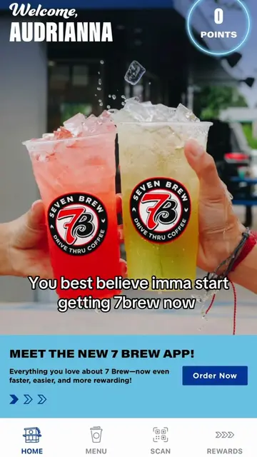 The app finally came @7brewcoffee #7brewcoffee #7brewapp #fyp #blowthisup #abcxy