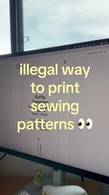 No printer? No problem. This is the quickest way to get your sewing pattern 😁 W