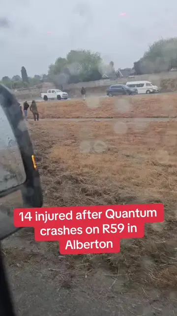 Fourteen people, including the driver, were injured after a Quantum crashed on t