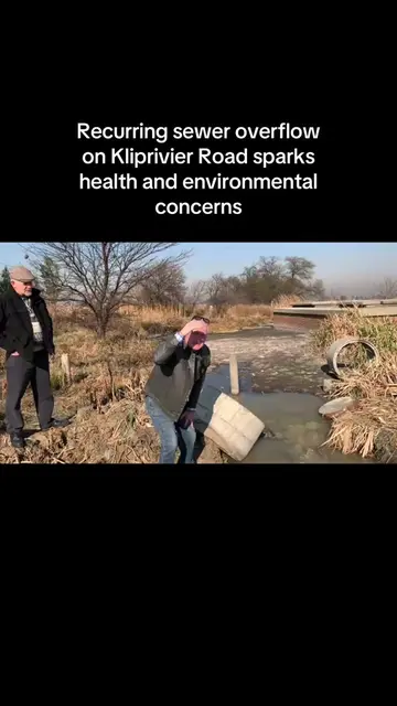 Standing next to the overflowing sewage, Denny described the situation as “catas