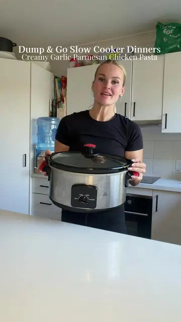 Slow Cooker Creamy Garlic Parmesan Chicken Pasta Ingredients: * 1 kg chicken thi