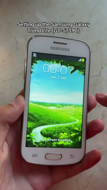 Setting up the Samsung Galaxy Trend Lite (GT-S7390) #oldphone #oldphones #androi