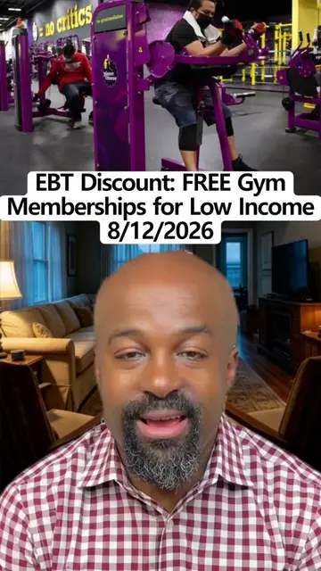 EBT Discount Alert! 🚨 Get a FREE gym membership for low-income households! 💪🏽