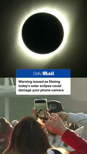 Skywatchers hoping to capture today’s solar eclipse on their phones are being wa
