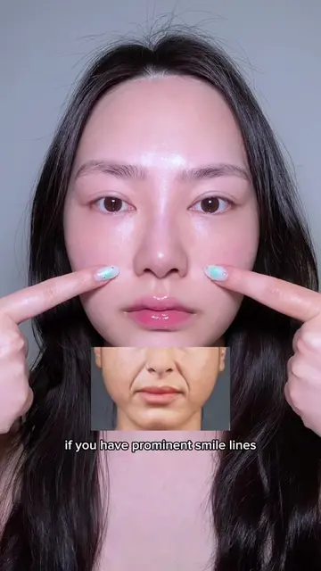 4 facial exercises to reduce smile lines ❌ . . . #facemassage #smilelines #facee