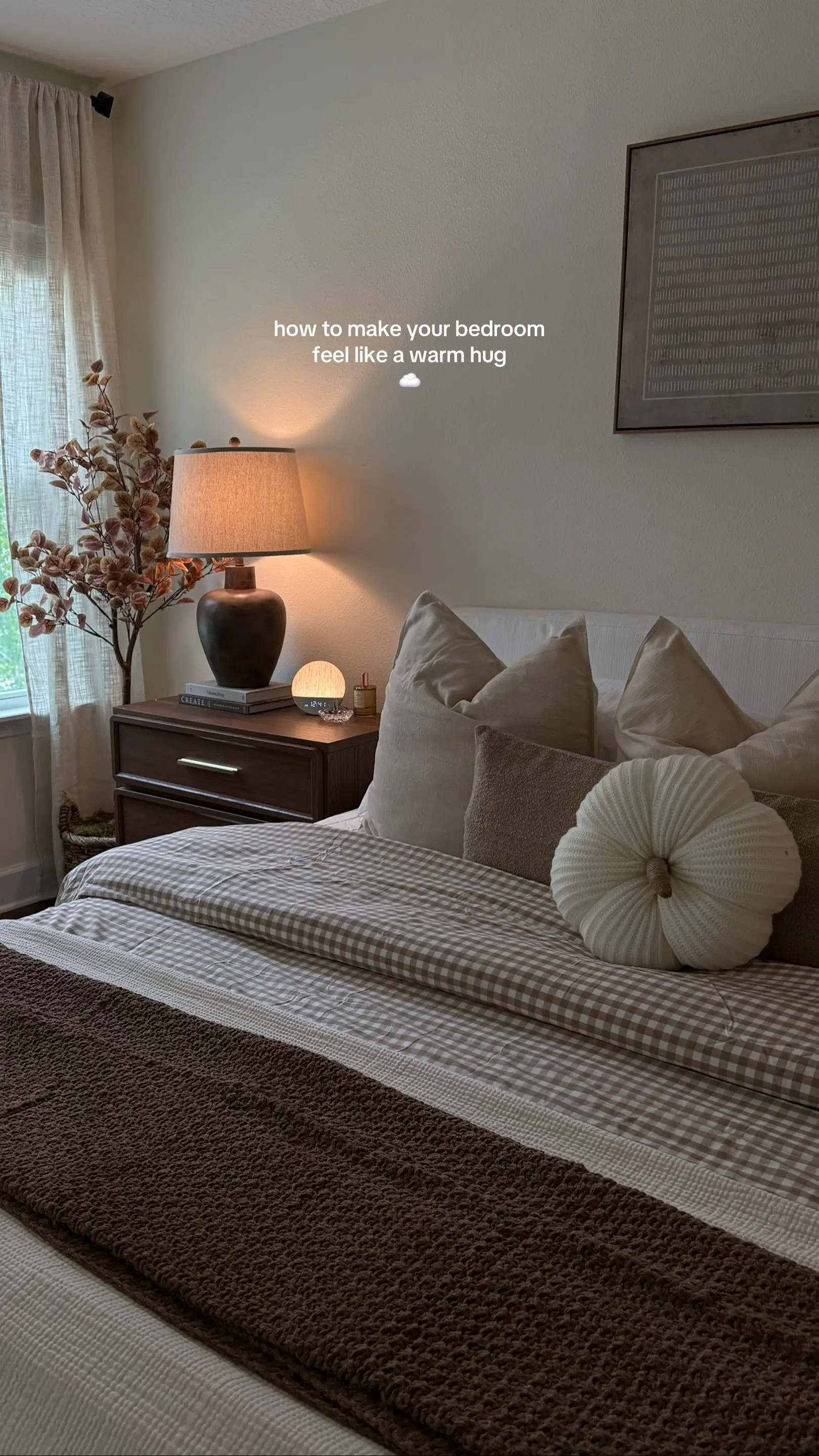 making our bedroom feel like the coziest place in the house 🤎☁️ #bedroom #bedro