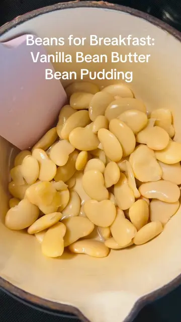 Vanilla Bean Butter Bean Pudding 1 can butter beans, drained and rinsed 1/4 cup 