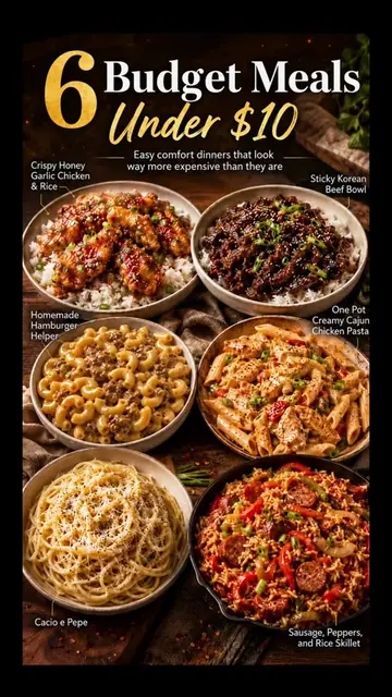 6 budget meals under $10 that are easy, filling, and perfect for busy weeknights