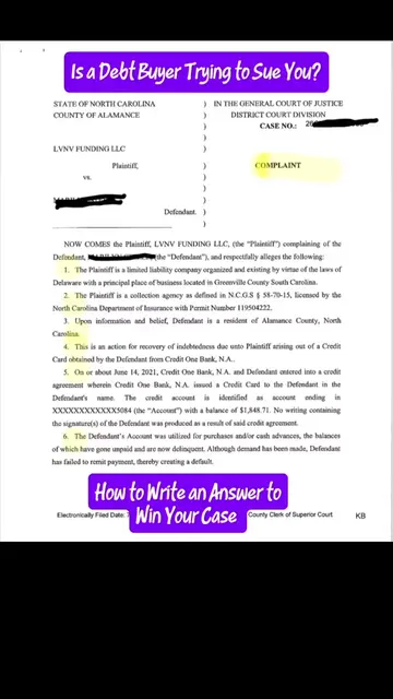 LVNV says they own the debt. Okay… prove it. 👀 When a debt buyer sues you, the 