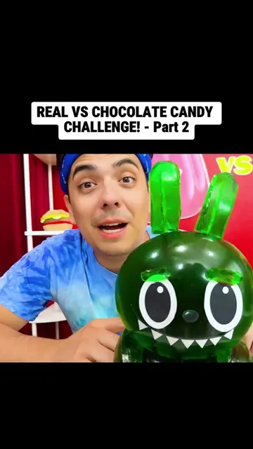 REAL VS CHOCOLATE CANDY CHALLENGE! - Part 2