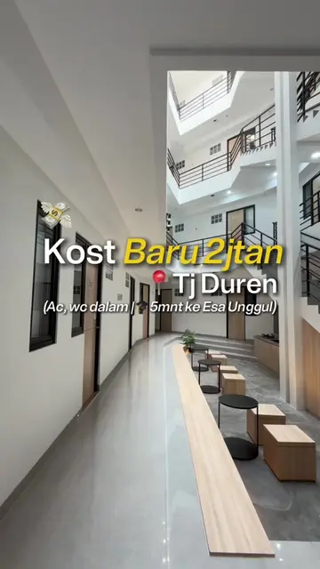 ‼️Kost baru banget jadiii, deket Kampus Esa Unggul🎓 📍Lokasi di tj duren, 4mnt 
