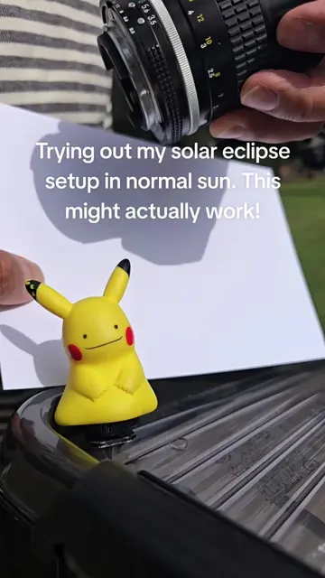 Some practical test before the solar eclipse, partial eclipse. I wanted to see i