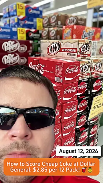 Score 6-12 packs of Coke for less than $3 each at Dollar General this Saturday! 