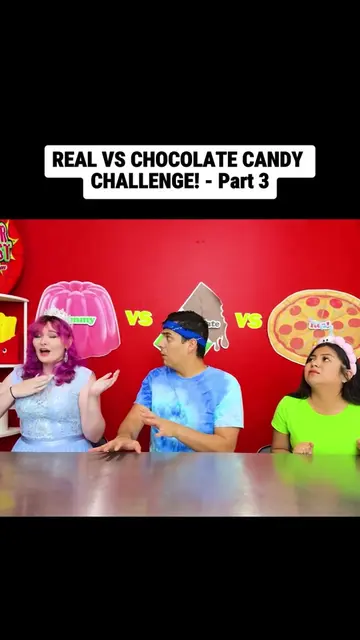 REAL VS CHOCOLATE CANDY CHALLENGE! - Part 3