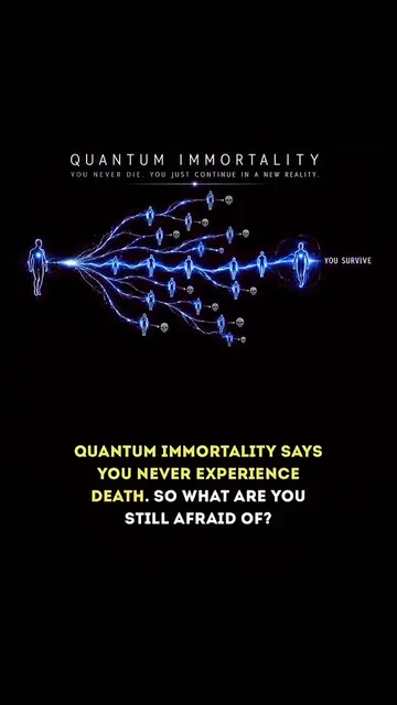 If you never experience the end - then the only thing you're actually afraid of 