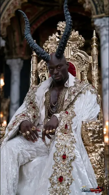 Six faces of demons Belial, Behemoth Beelzebub, Asmodeus, Satanas and Lucifer. E