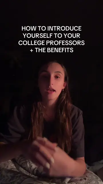 HOW TO INTRODUCE YOURSELF TO YOUR COLLEGE PROFESSORS + THE BENEFITS | #college #