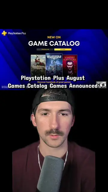 Playstation Plus August Games Catalog Games #gaming #helldivers2 #kcd2 #psplus #