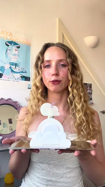 Step into a whimsical daydream with the new Cloud Aurora fragrance by @arianagra