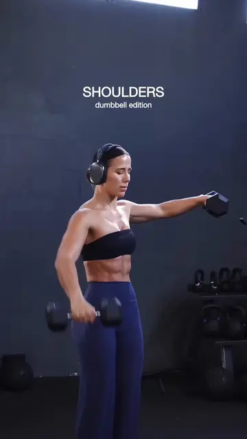 Dumbbell Shoulder Workout 🔥 Build round delts + toned arms. Full 12-Week Progra